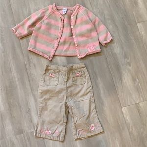 Talbot Kids 2pc sweater/corduroy pant set 6 months